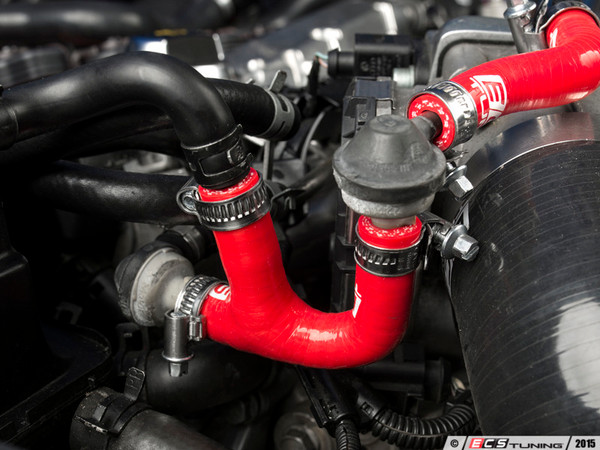 Silicone Vacuum Hose Kit - Red