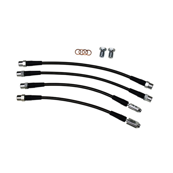 Stainless Steel Braided Brake Line Kit, B6/B7 Audi A4/S4 Quattro, DOT Certified