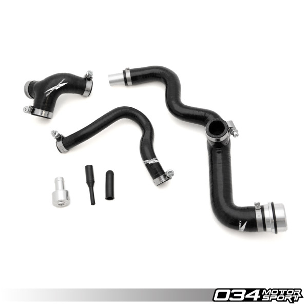 Breather Hose Kit, Late-AMB Audi A4 1.8T, Reinforced Silicone