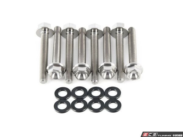 Titanium 4.0T Ignition Coil Hardware Kit - Set Of Eight With Black Titanium Washers