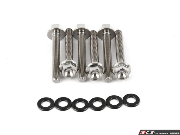 Titanium 3.0T/2.9T Ignition Coil Hardware Kit - Set Of Six Black Titanium Washers