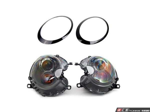 Xenon Headlight Titanium Gray 25 W And Black Line Trim - Set