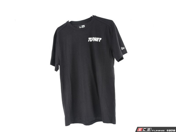 Black Turner With White Motorsport Short Sleeve T-Shirt - Large