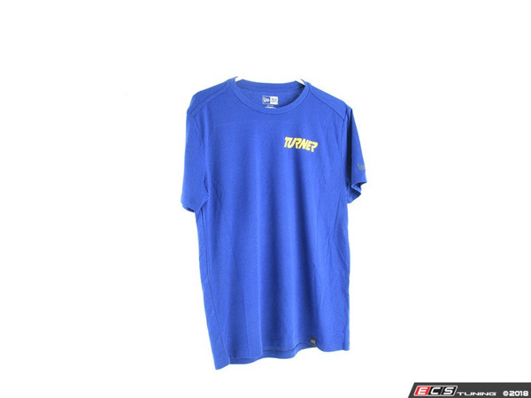 Blue With Yellow Turner Motorsport Short Sleeve T-Shirt - Medium