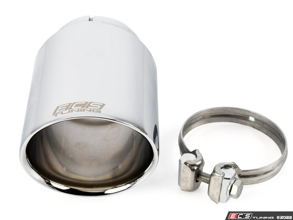 ECS UNIVERSAL Swivel Exhaust Tip - 4.0" Chrome - Priced Each