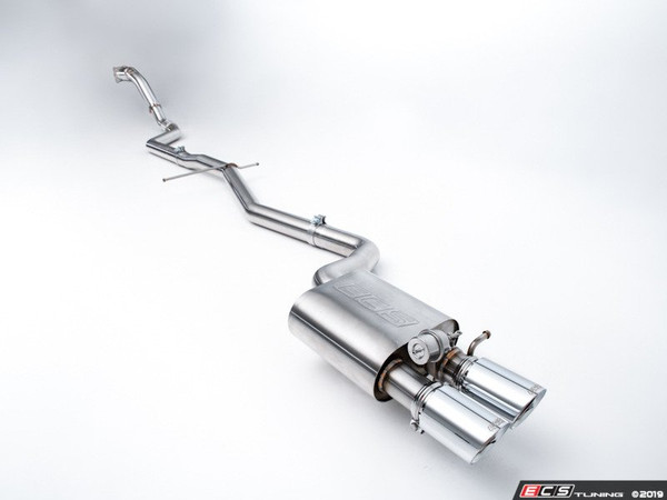 Audi B8 A4 2.0T Single Exit Valved Exhaust System - Turbo Back or Cat Back