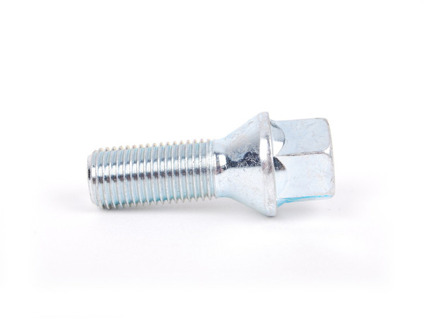 KarWerks Conical Seat M14 X 1.5 X 35 Silver Zinc Plated 17mm Bolt Head - Priced Each