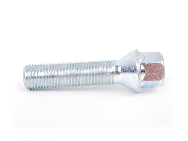 KarWerks Conical Seat M14 X 1.5 X 50 Silver Zinc Plated 17mm Bolt Head - Priced Each