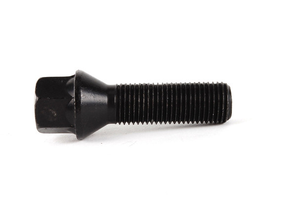 KarWerks Conical Seat M14 X 1.5 X 40 Black Zinc Plated 17mm Bolt Head - Priced Each