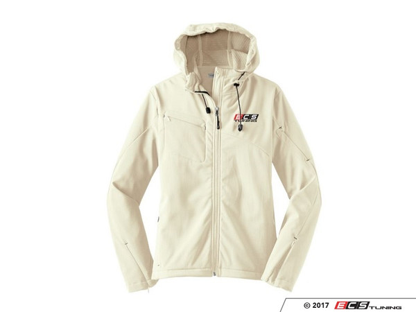 White ECS Ladies Soft Shell Jacket - XL