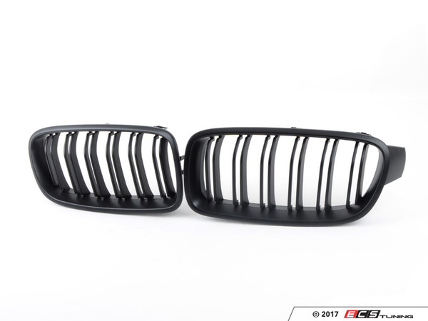 Dual Slats Blackout Grille Set - Matte Black | ES3426691