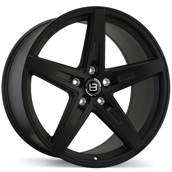 BR08 20x10.0 5x120.65mm +25 74.0mm | Matte Black Finish