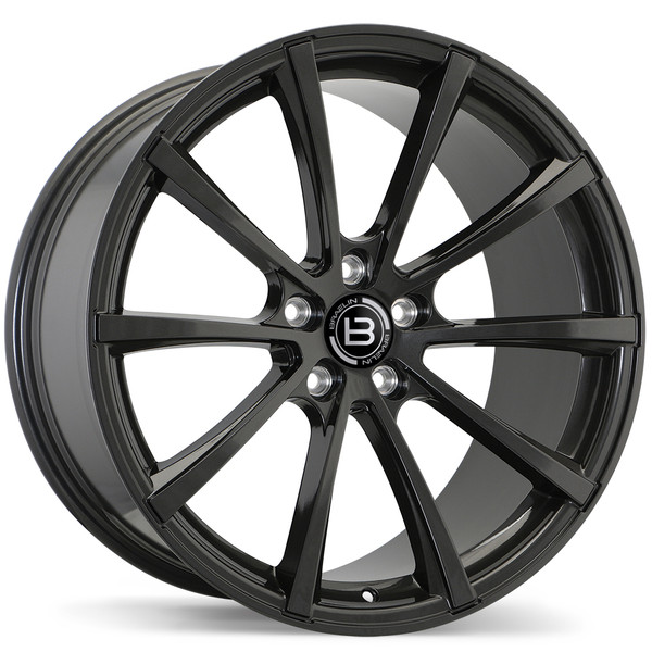 BR09 22x10.0 5x114.3mm +45 70.6mm | Gloss Gunmetal Finish