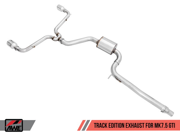 AWE Track Edition Exhaust for VW MK7.5 GTI - Diamond Black Tips