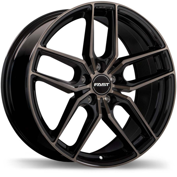Aristo 19x8.5 5x120mm +30 74.1mm | Gloss Black Machined Face & Smoked Clear Finish