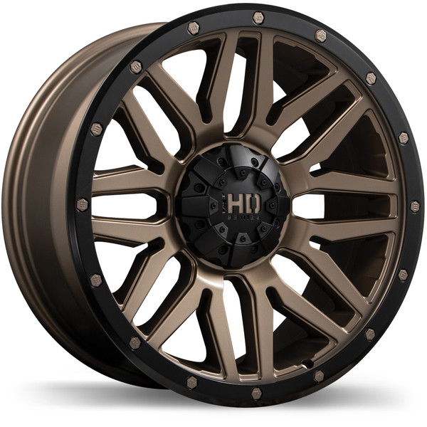 Menace 20x9.0 6x139.7mm +0 106.1mm | Satin Bronze w/Black Tirm Finish