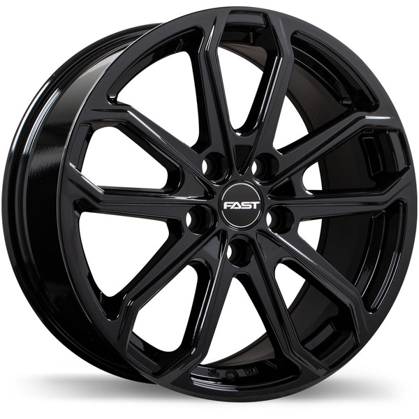 Impression 18x8.0 5x114.3mm +45 64.1mm | Gloss Black Finish