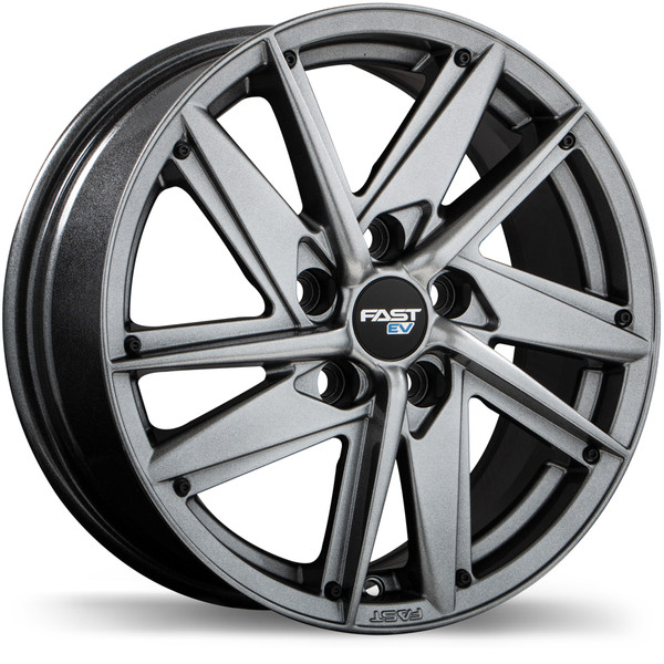 EV01 19x7.5 5x108mm +42 63.4mm | Titanium Finish