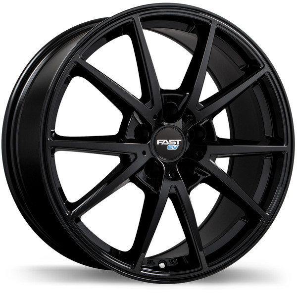 EV02 17x6.5 5x114.3mm +38 67.1mm | Gloss Black Finish