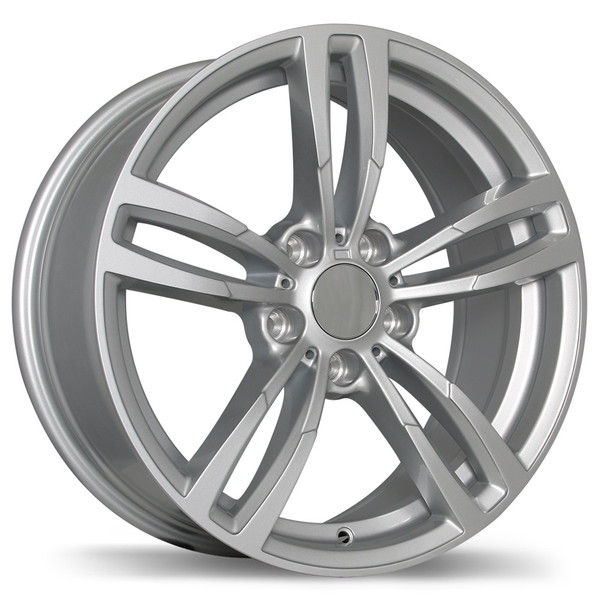 R163A 18x8.0 5x120mm +35 74.1mm | Gloss Siliver Finish