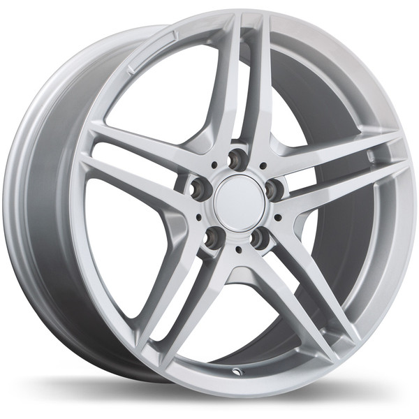 R170 18x8.5 5x112mm +32 66.5mm | Gloss Siliver Finish