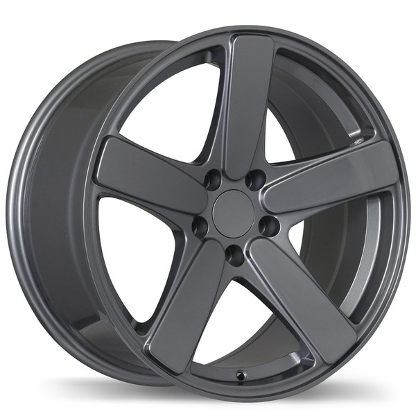 R182 18x8.0 5x112mm +21 66.5mm | Gloss Gunmetal Finish