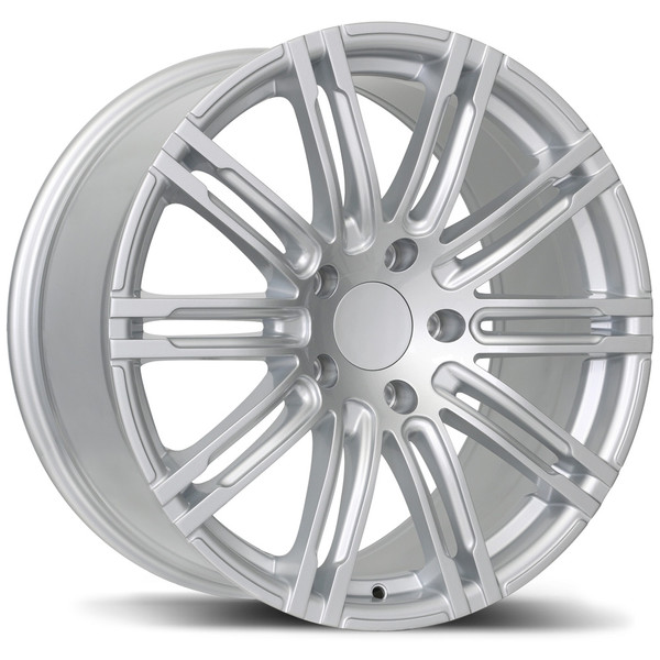 R188 19x9.5 5x130mm +46 71.6mm | Gloss Siliver Finish
