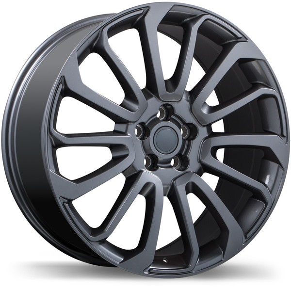 R190A 20x9.5 5x120mm +45 72.6mm | Gloss Gunmetal Finish