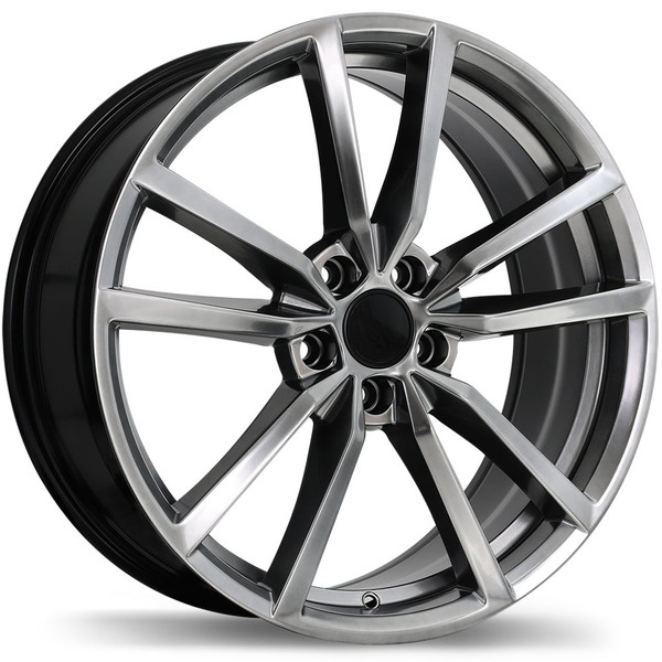 R195 19x8.0 5x112mm +45 66.5mm | Dark Hyper Silver Finish