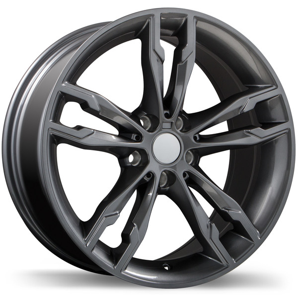 R198 18x8.0 5x112mm +30 66.6mm | Gloss Gunmetal Finish
