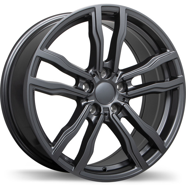 R200 18x8.5 5x120mm +42 74.1mm | Gloss Gunmetal Finish