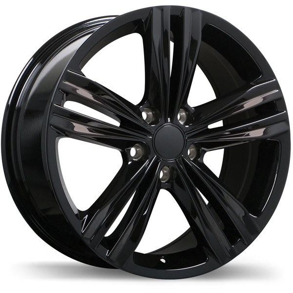 R205 17x7.5 5x112mm +45 66.5mm | Gloss Black Finish