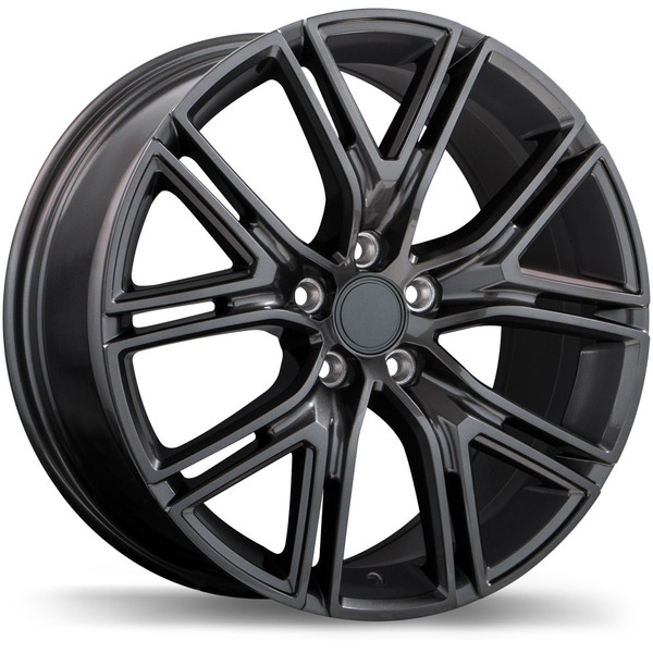 R222 18x8.0 5x108mm +50 67.1mm | Gloss Gunmetal Finish