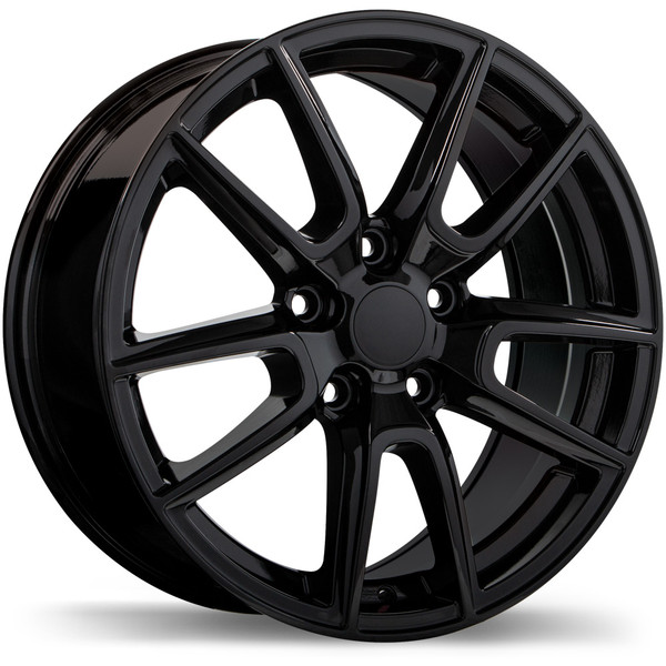 R228 20x8.0 5x127mm +45 71.5mm | Gloss Black Finish