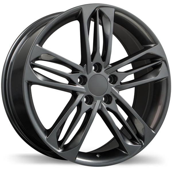R242 19x8.0 5x114.3mm +50 64.1mm | Gloss Gunmetal Finish