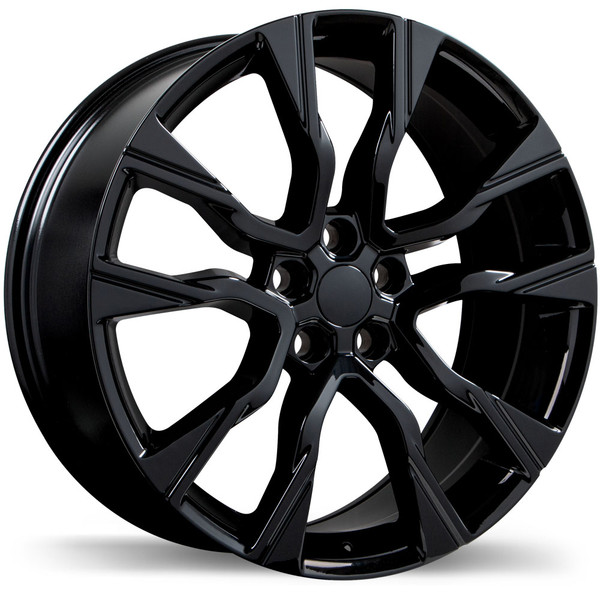 R251 20x9.0 5x108mm +45 63.4mm | Gloss Black Finish