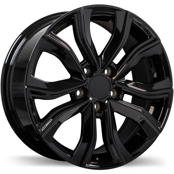R256 17x7.5 5x114.3mm +45 64.1mm | Gloss Black Finish