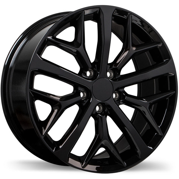 R257 18x8.0 5x114.3mm +50 64.1mm | Gloss Black Finish