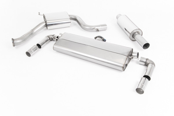 Milltek Cat Back Resonated GT-100 Titanium Trims