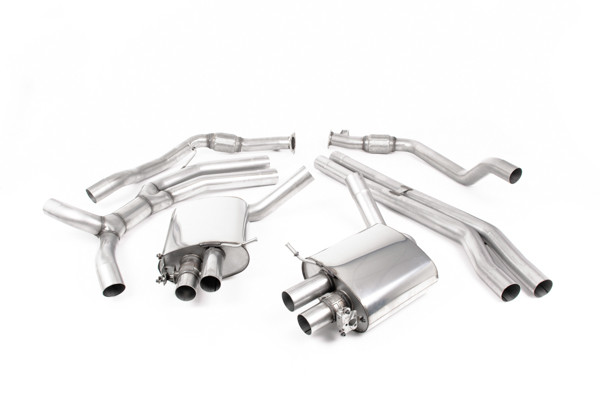 Milltek Sport Cat Back (Road+) with Cerakote Black Oval Tips