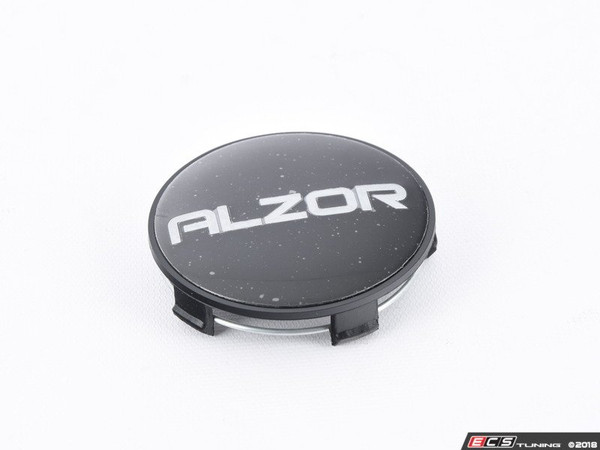Alzor Center Cap - Black With Black Sticker (68mm)