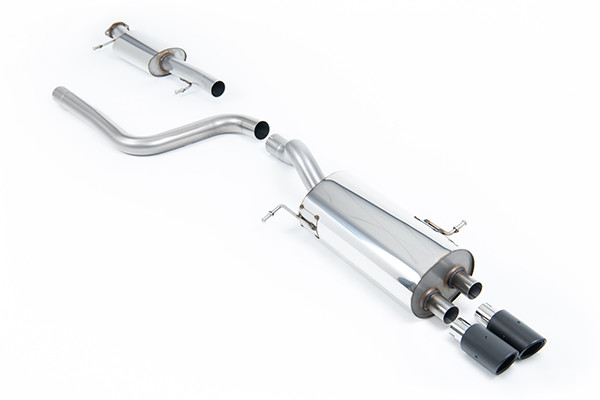 Milltek Resonated (Quieter) Cat-Back Exhaust System with Carbon Jet-80 Trims
