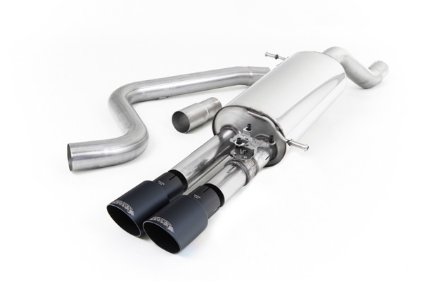 Milltek Resonated GPF/OPF Back Exhaust System with Cerakote Black Trims GT-90 Trims