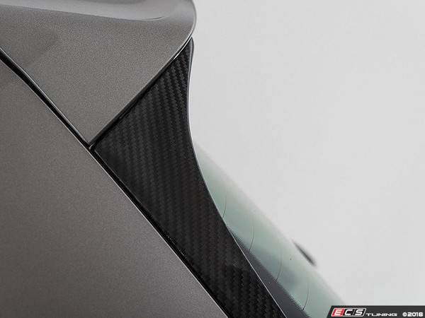 Carbon Fiber Hatch Spoiler Side Blades - Set