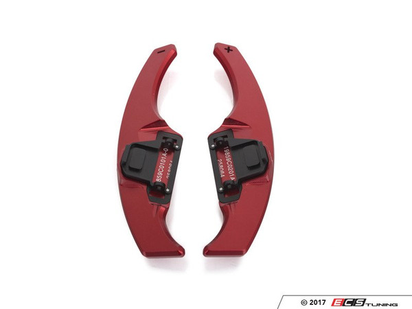 Aluminum Paddle Shifters - Polished Red Anodized