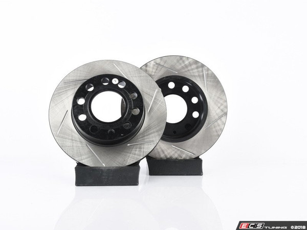 Rear V4 Slotted Brake Rotors - Pair (245x10) | ES3537663