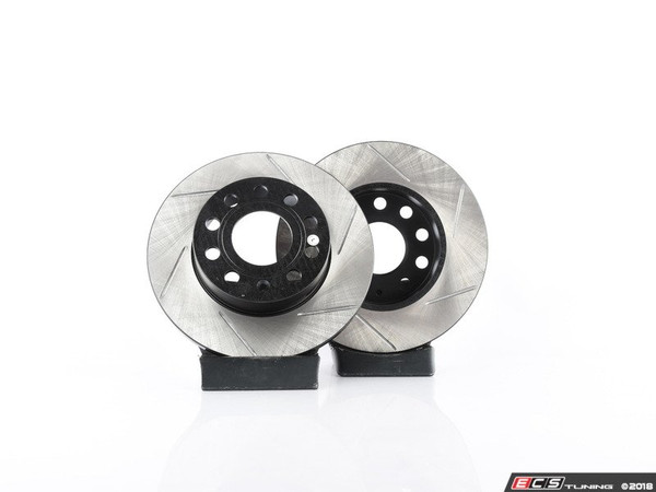 Rear V4 Slotted Brake Rotors - Pair (260x12)