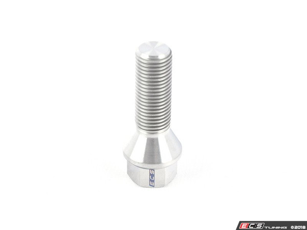 Titanium Conical Seat Wheel Bolt - 14x1.5x35mm - Priced Each