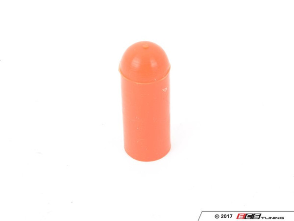 Silicone Rubber Round Cap, High Temperature, Fits 9/16" OD, 1-1/2" Inside Height - Red