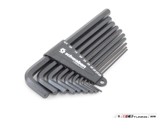 Schwaben 10 Pc Metric Hex Wrench Set